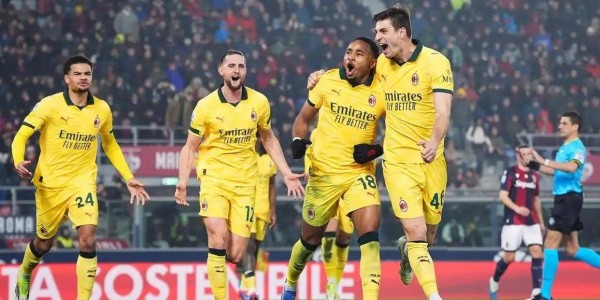 意甲！拉比奥传射建功，AC米兰3-0客场横扫博洛尼亚，升第2